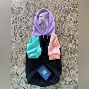 NWT Spark Paws Color Block Dog Hoodie size L